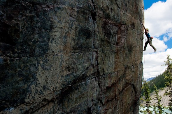 Magda Kosior almost off Dew Line (11c), Air Voyage Wall" 