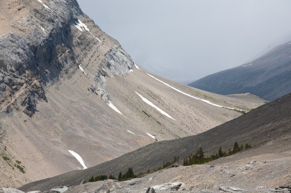 Looking east from the pass