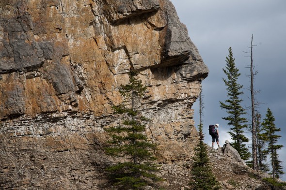 Walking in to Castle Mountain Hut