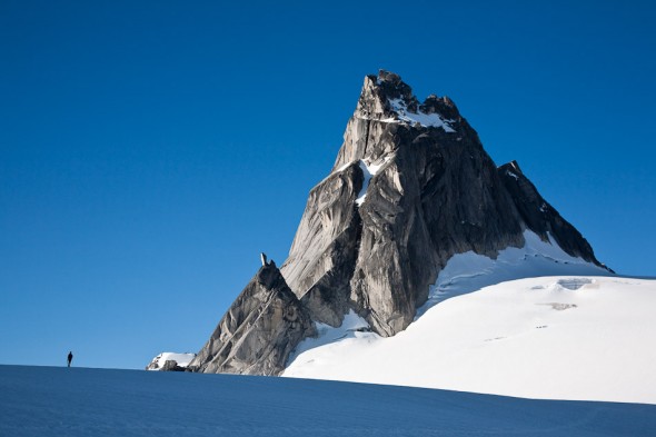 Approaching Pigeon Spire - West Ridge on the right