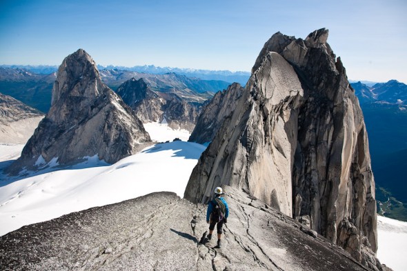 Approaching the high summit on Pigeon Spire - definitely the most classic alpine scramble of that grade we've ever done. 