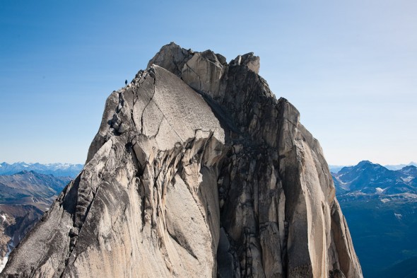 Hana on Pigeon Spire summit massif