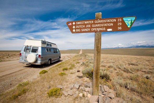 Committing to these roads is a bit scary sometimes ... mile after mile of sage grass, in the middle of nowhere. Coming out from here at night was like a safari drive - with jack rabbits, pronghorns (like antelopes) and other beasts running across the road.