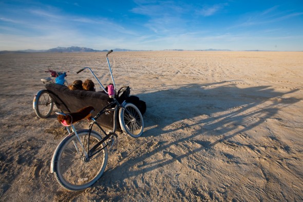 Sunset on the playa, monday night