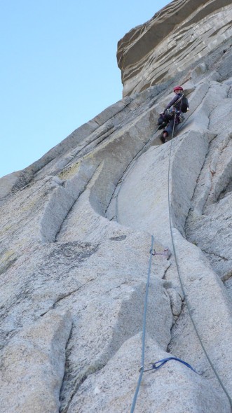 Helen aiding the Zig Zags on the morning of the second day.