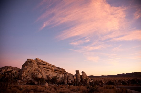 Sunset near Hidden Valley area