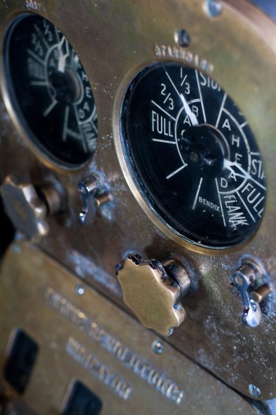 Bridge instrument on the USS Midway