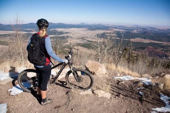 View of Colorado Plateau and eastern Arizona from Mt Elden