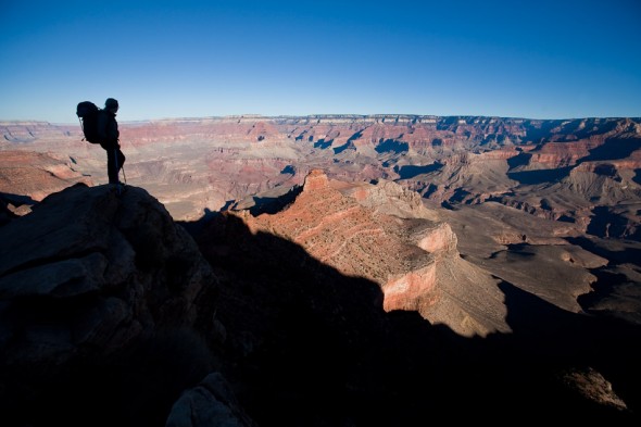 Top of the South Kaibab Trail, Grand Canyon. Only 1300m to the canyon floor!