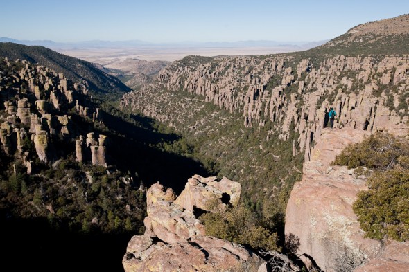 Chiricahua Canyon. Thousands of eroded basalt pinnacles.