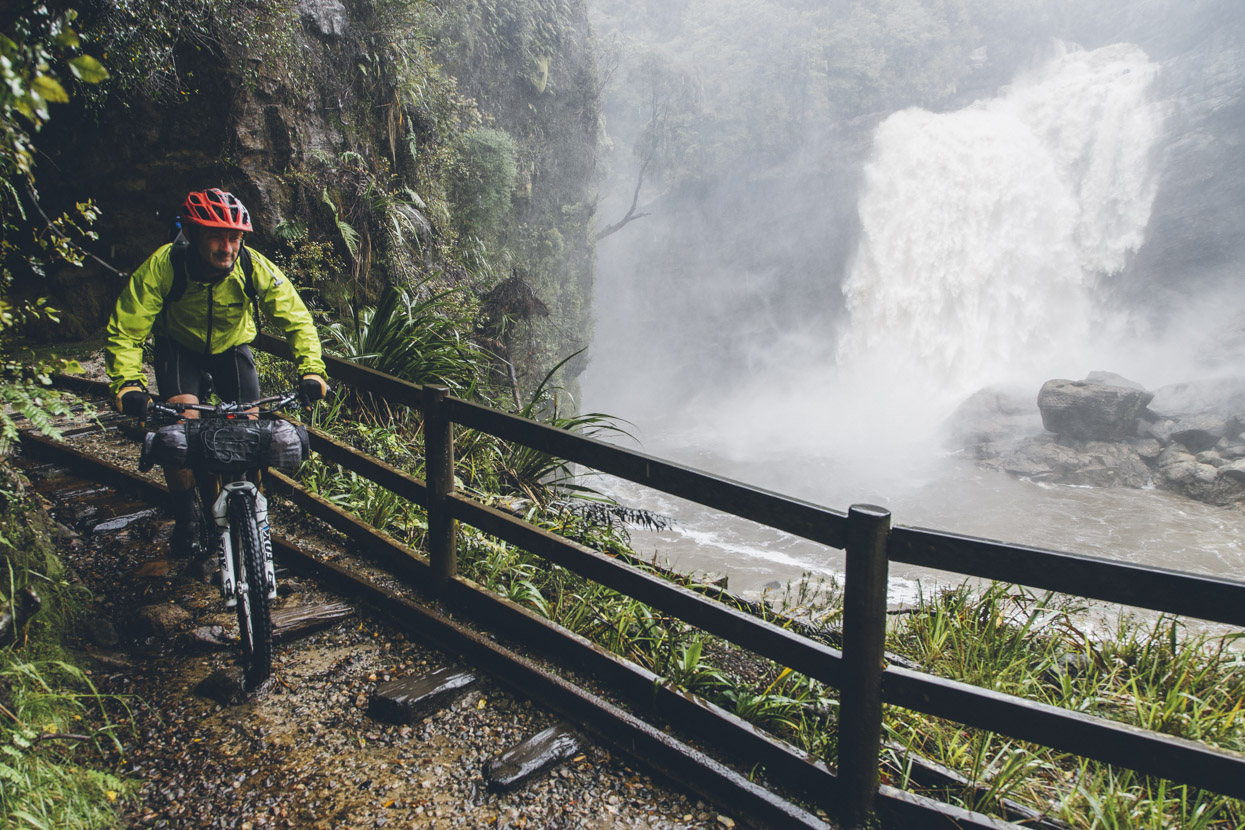 With the previous 24 hours of steady, and sometimes heavy, rain the rivers were very swollen, making the Charming Creek gorges a spectacular place to be.