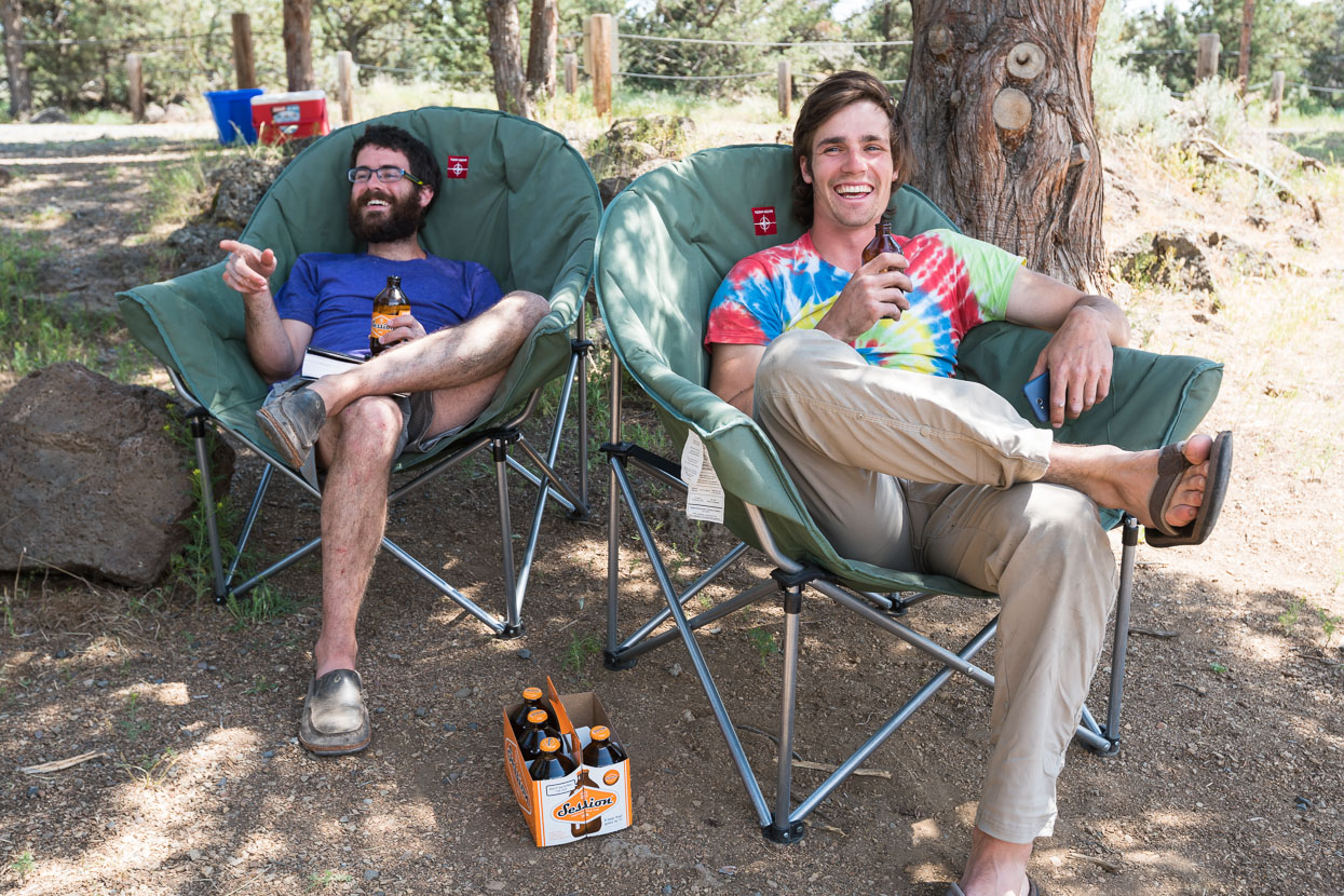 Eric (Florida) and Brian (New Jersey) were great company in camp and at the crag. These super enthusiastic guys are on a long roady – mixing up their climbing with sport, trad, alpine rock and mountaineering, and doing some upskilling along the way. After we left they were next spotted on Facebook on the summit of Mount Hood.