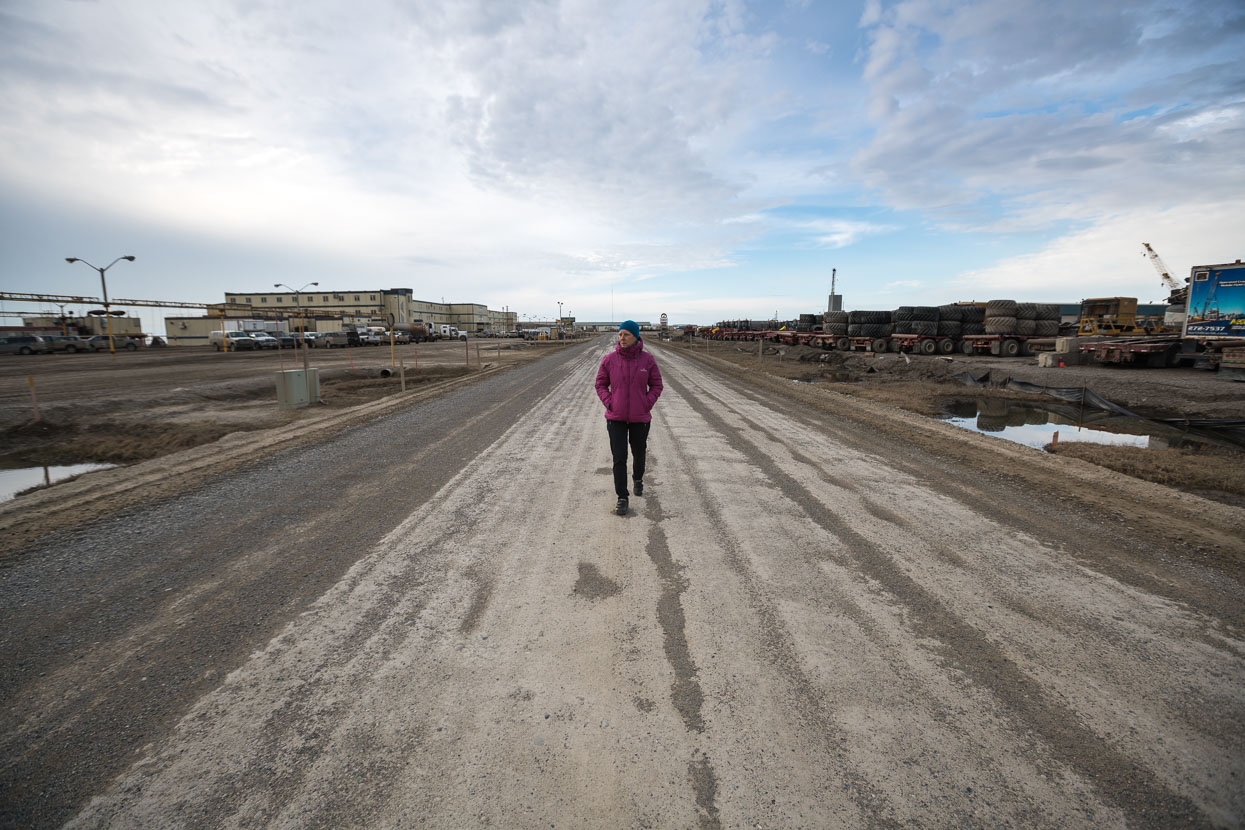 After a full day of travel we're keen to stretch the legs and check out our new surroundings. That's the Aurora Hotel to the left (our digs for two nights). It's below freezing, and this photo was taken about 10pm – we're about to start experiencing the phenomenon of 24 hour daylight.