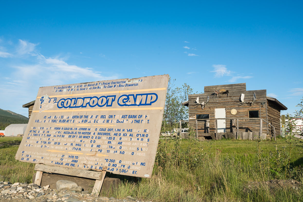 The camp was established initially as a maintenance camp for for the road and pipeline. These days it mostly serves truckers making the long drive north, but a small stream of tourists (mostly touring motorcyclists) passed through the two nights we were there.