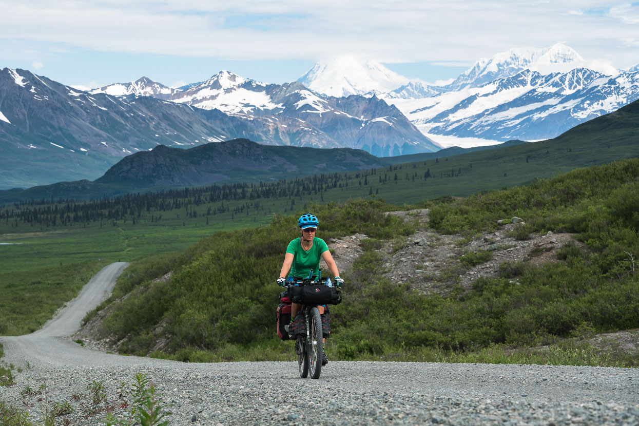 From camp we crossed the river and climbed for several kilometres to the saddle at Maclaren Summit.