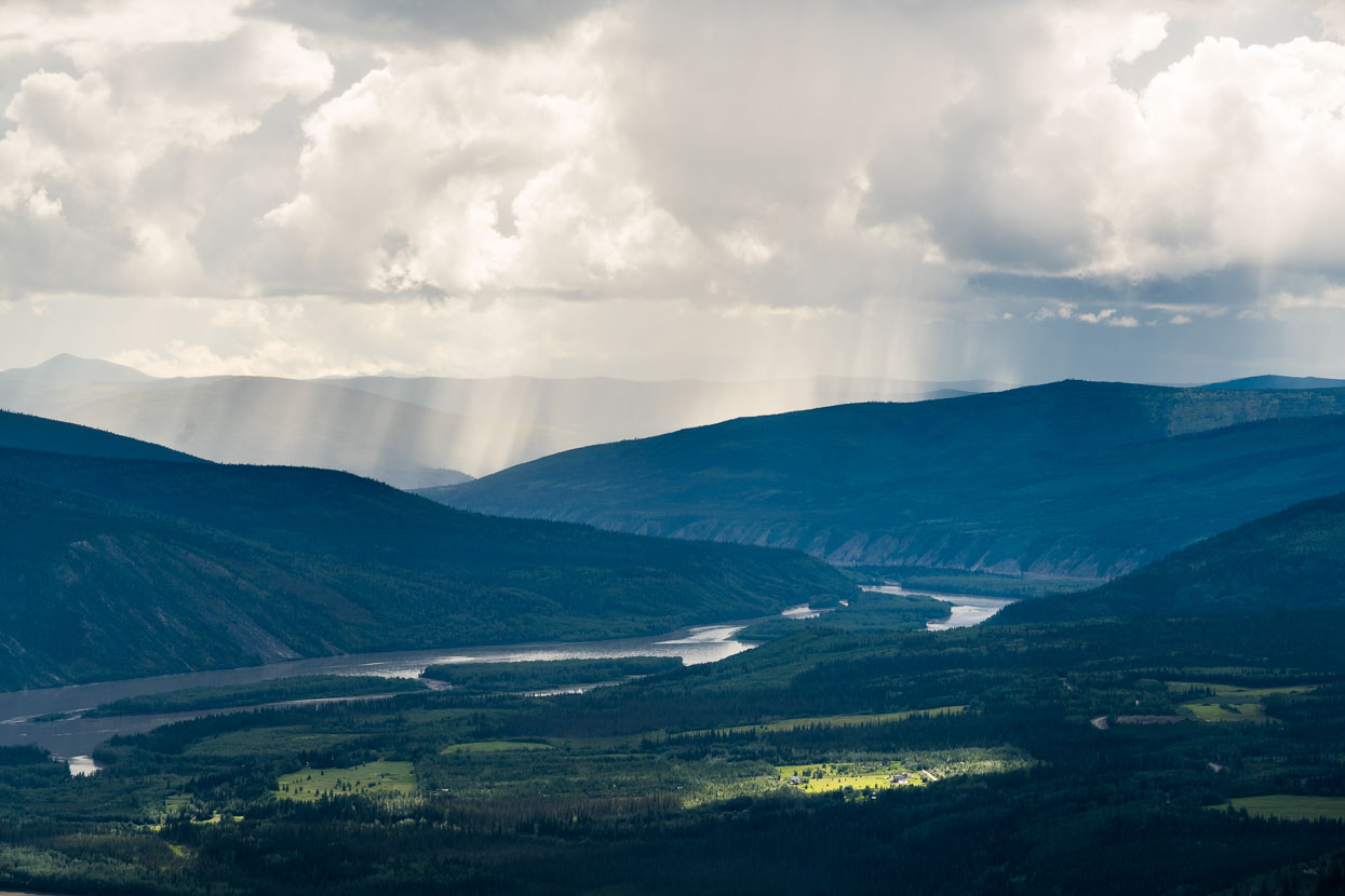 The Yukon's slow paced passage through Beringia - the great mammoth steppe that stretched from here to Siberia. This region, linked at one time by the Bering land bridge remained mostly unglaciated due to its very dry climate.